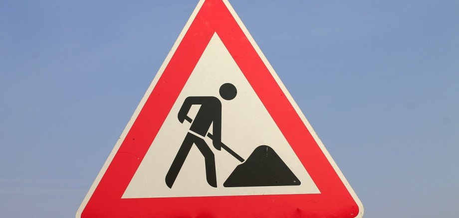Bauarbeiten Schild decorative